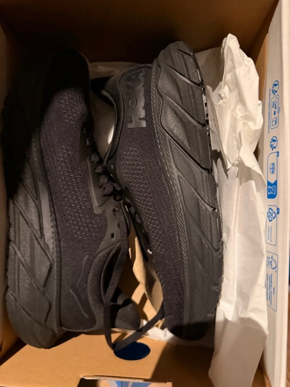 Hoka Women’s All-Black Running Sneakers